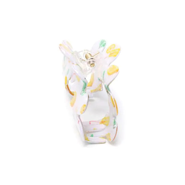 Molly & Rose Lemon Print ZigZag Clamp Clip