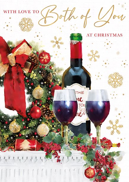 Words N Wishes 'With Love To Both Of You At Christmas' Christmas Card