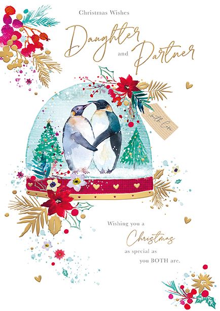 Words N Wishes 'To A Special Daughter And Partner' Christmas Card