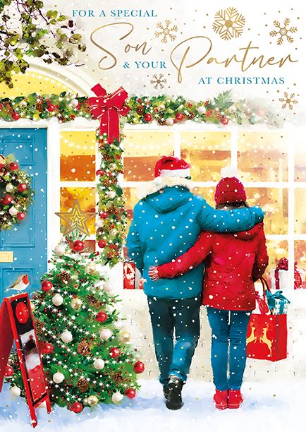Words N Wishes 'For A Special Son & Your Partner' Christmas Card