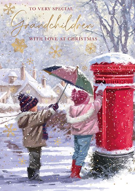 Words N Wishes "To Very Special Grandchildren" Christmas Card