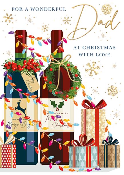 Words N Wishes 'For A Wonderful Dad' Christmas Card