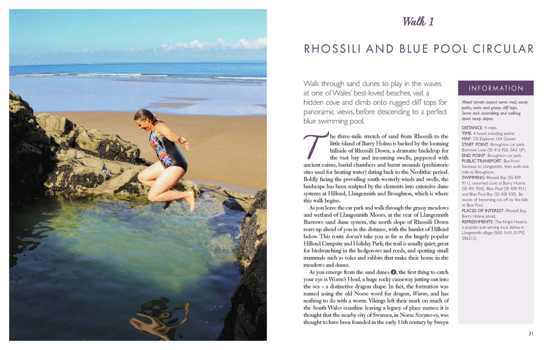Bookspeed Wild Swimming Walks: South Wales Book
