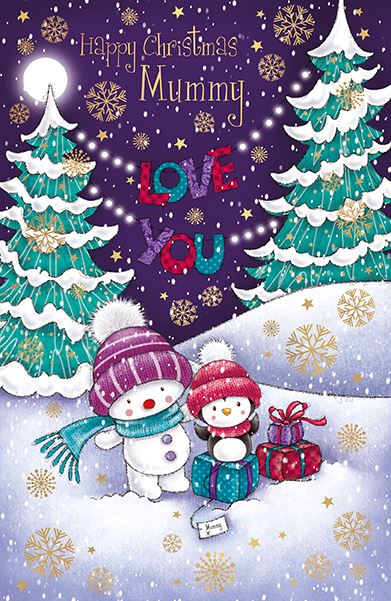 Words N Wishes 'Happy Christmas Mummy' Christmas Card