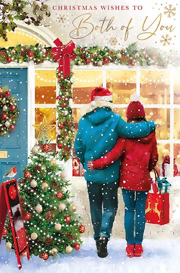 Words N Wishes 'Christmas Wishes To Both Of You' Christmas Card