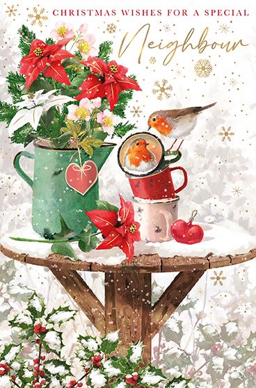 Words N Wishes 'For A Very Special Neighbours' Christmas Card