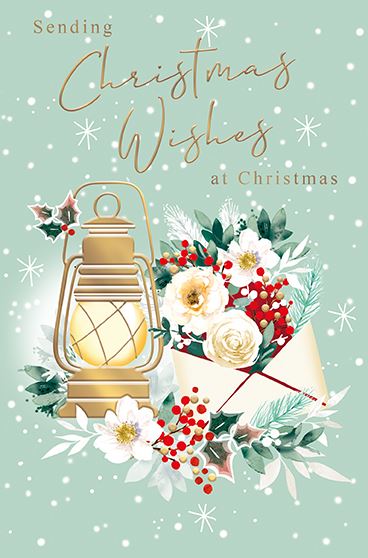 Words N Wishes 'Sending Christmas Wishes At Christmas' Christmas Card