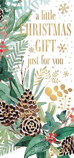 Words N Wishes 'A Little Christmas Gift For You' Christmas Money Wallet