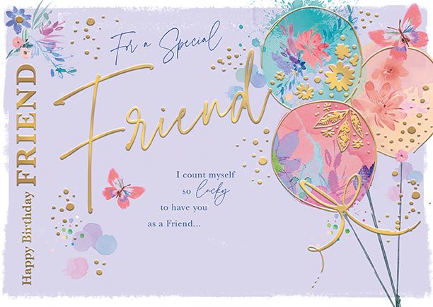 Words & Wishes 'For A Special Friend' Birthday Card