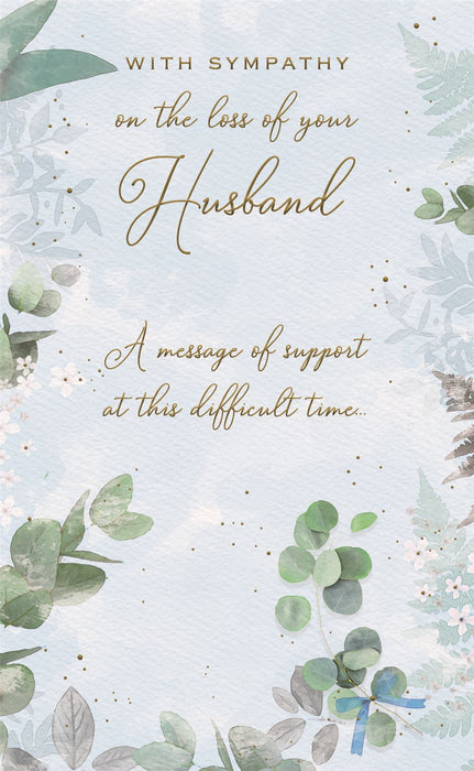 ICG 'On The Loss Of Your Husband' Sympathy Card