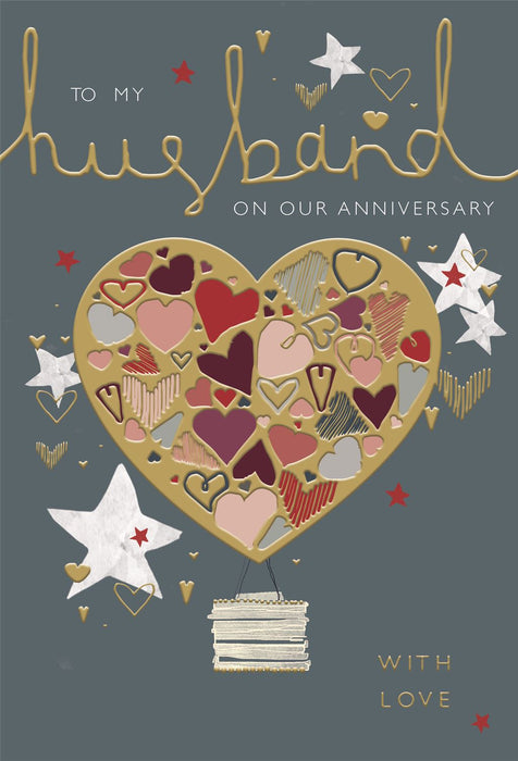 ICG 'To My Husband' Anniversary Card