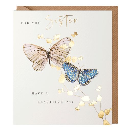 Paperlink 'For You Sister' Birthday Card