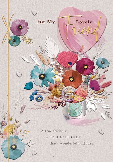 Words N Wishes 'For My Lovely Friend' Friendship Card