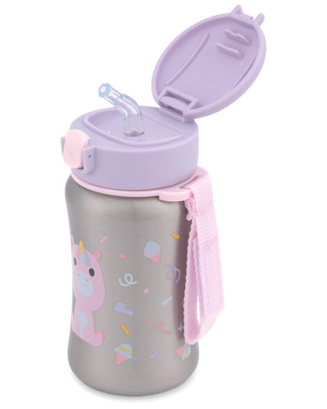 Skip Hop Besties Squad Stainless Steel Straw Bottle - Unicorn