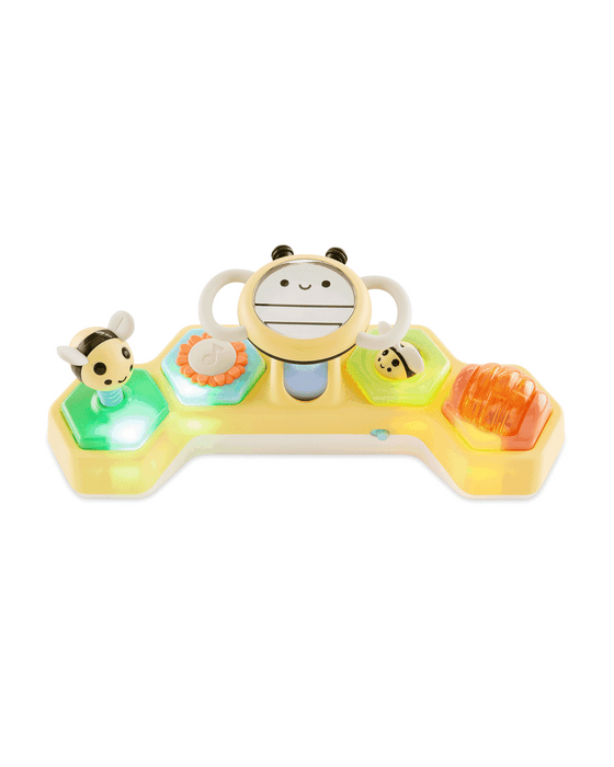 Skip Hop Explore Farmstand See & Bee Steering Wheel & Tummy Time Baby Toy