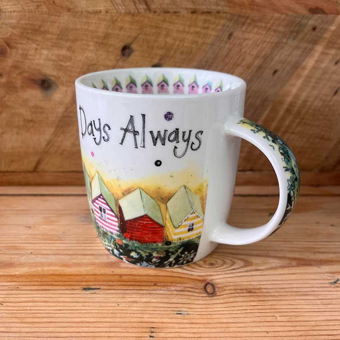 Alex Clark Beach Huts Mug