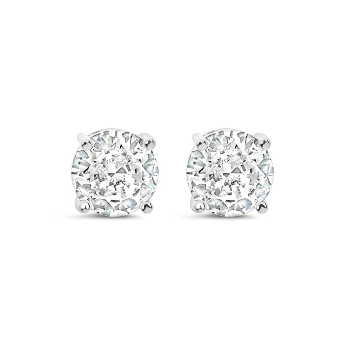 Park Lane Silver White Stones Silver Earrings