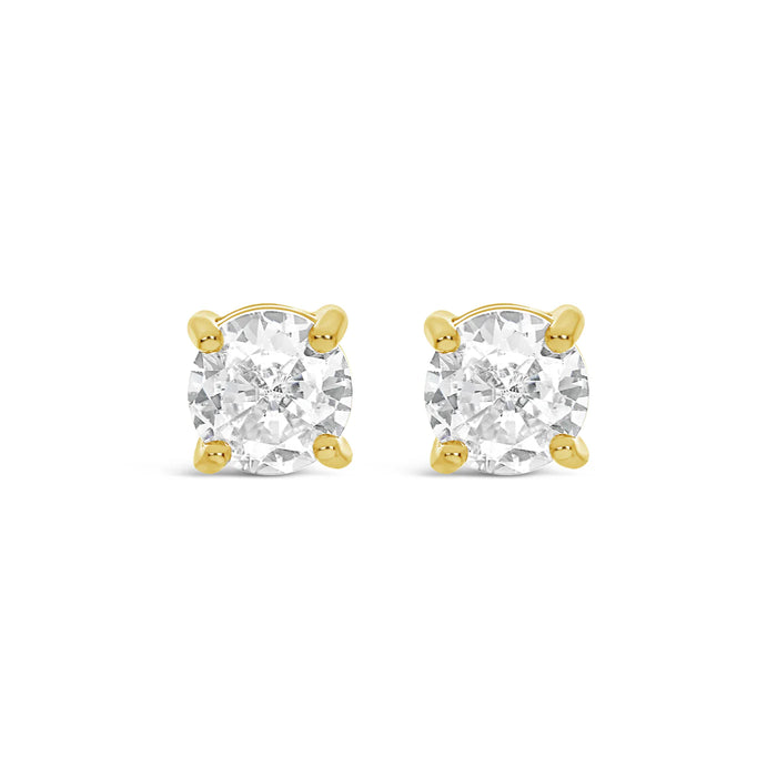 Park Lane White Stones Gold Plated Earrings