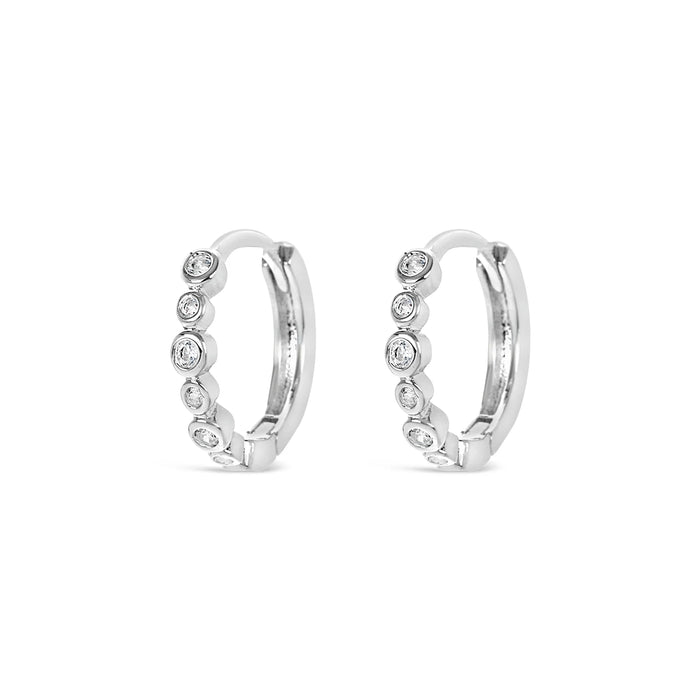 Park Lane Plated Silver Earrings with CZ Stones