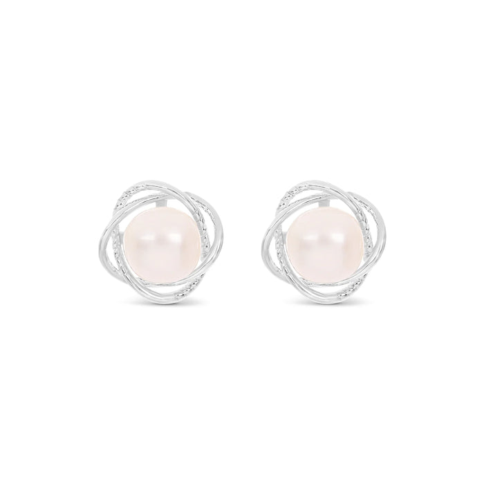 Park Lane Freshwater Pearl Silver Plated Earrings