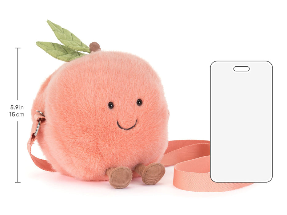 Jellycat Amuseables Peach Shoulder Bag