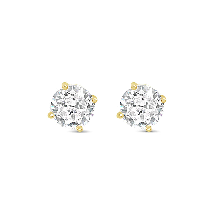 Park Lane Gold Plated Stud Earrings with CZ Stones