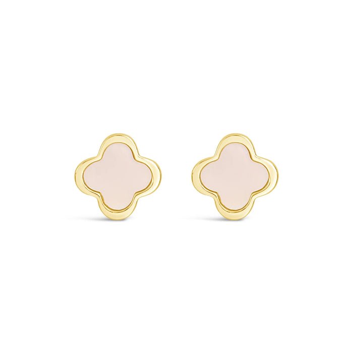 Park Lane Gold Plated Stud Earrings with Mother of Pearl