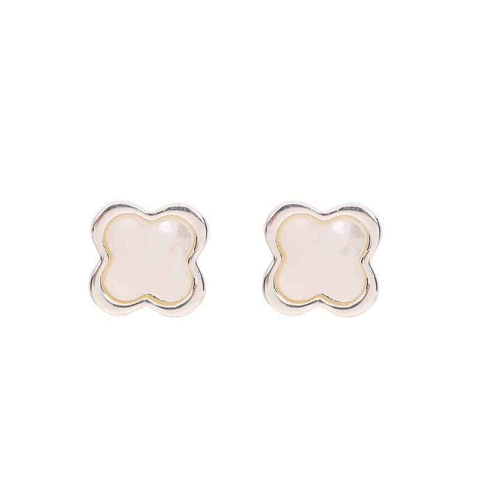 Park Lane Silver Plated Stud Earrings with Mother of Pearl