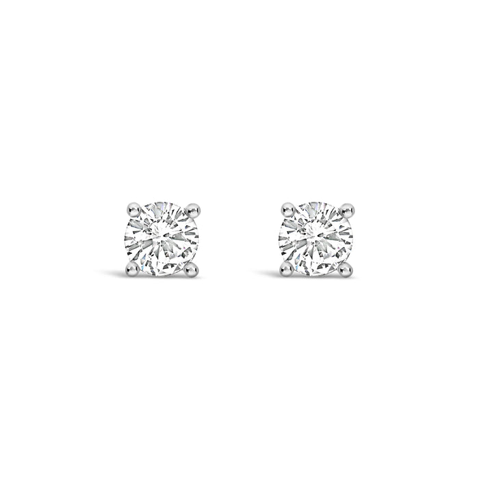 Park Lane Silver Plated Stud Earrings with CZ Stones