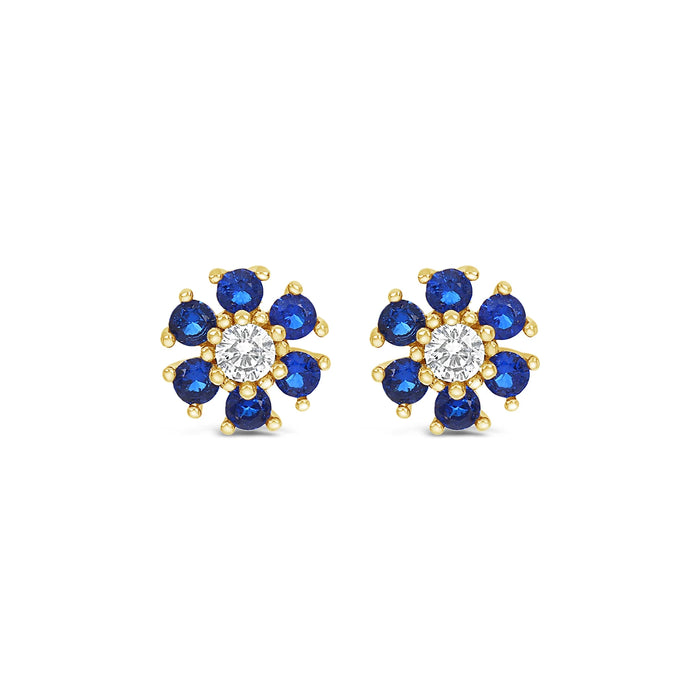 Park Lane Gold Plated Stud Earrings with CZ Stones