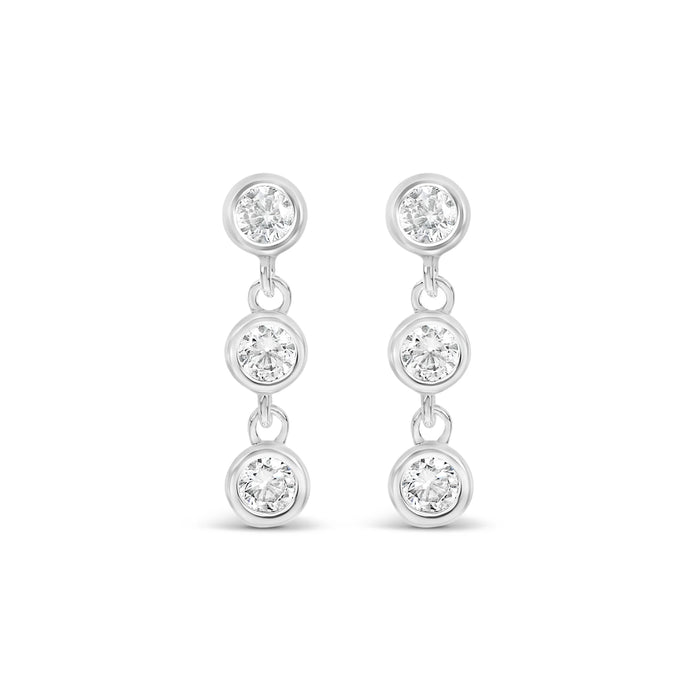 Park Lane Silver Plated Earrings with CZ Stones
