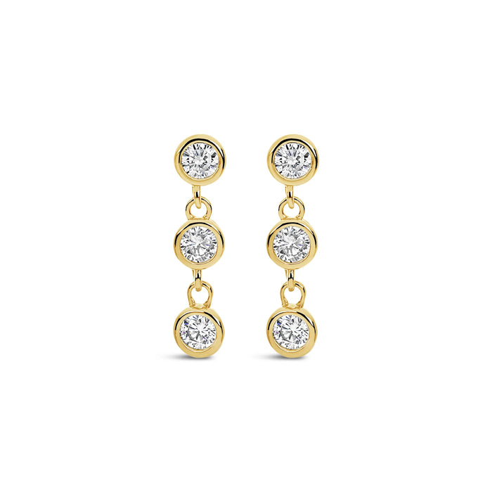 Park Lane Gold Plated Earrings with CZ Stones