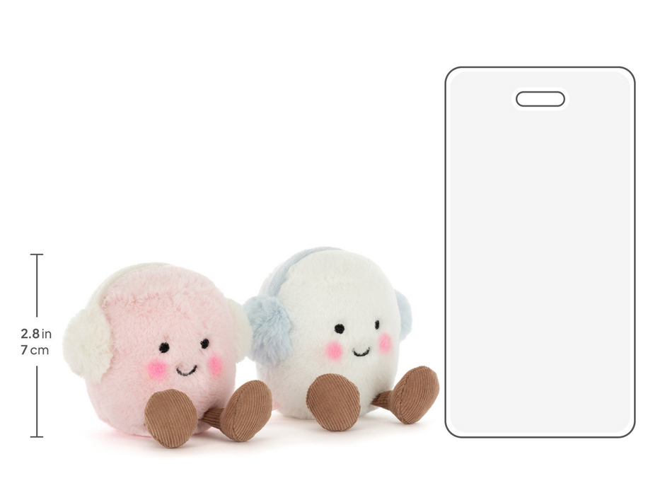 Jellycat Amuseables Toastie Pink and White Marshmallows