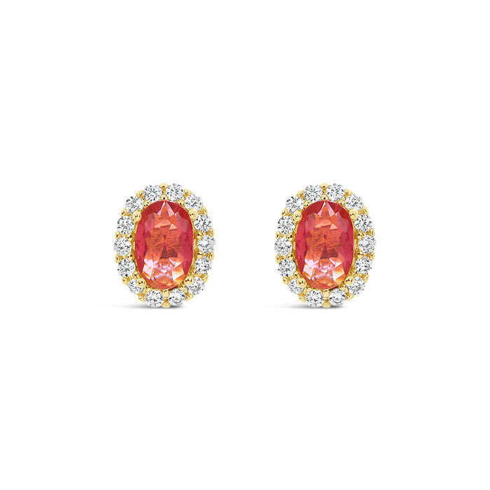 Park Lane Gold Plated Stud Earrings with CZ Stones