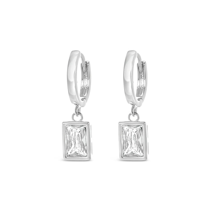 Park Lane Silver White Stones Earrings