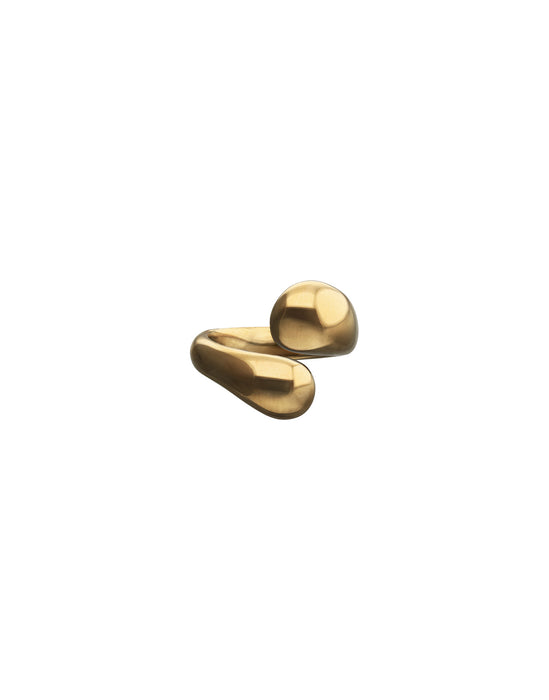 UNOde50 Ring Corium Double-drop Ring Gold