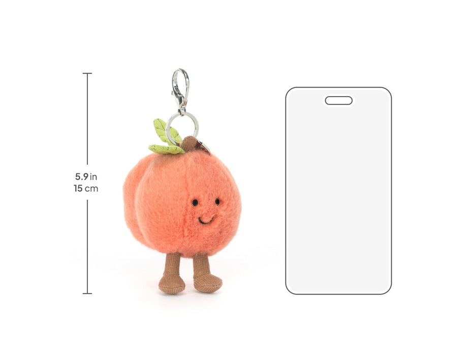 Jellycat Amuseables Peach Bag Charm