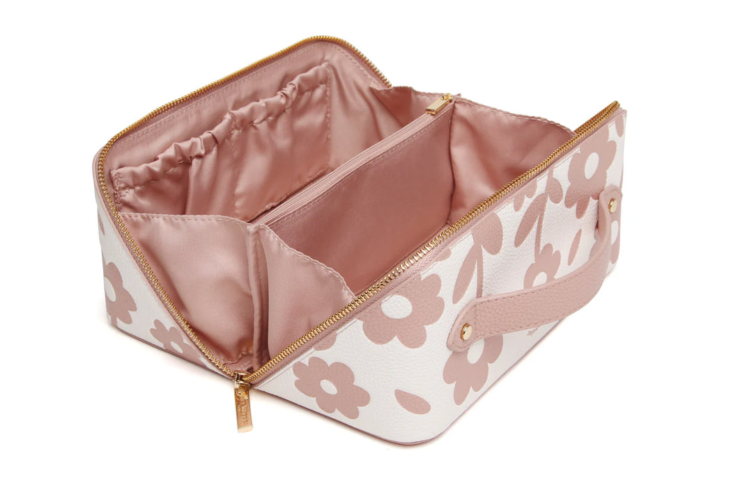 Alice Wheeler Pink Floral Train Case