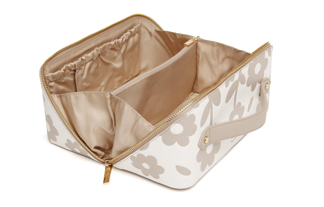 Alice Wheeler Stone Floral Train Case