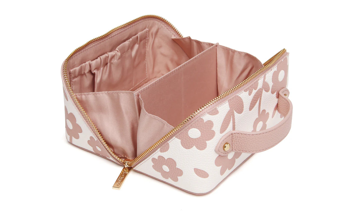 Alice Wheeler Pink Floral Mini Train Case