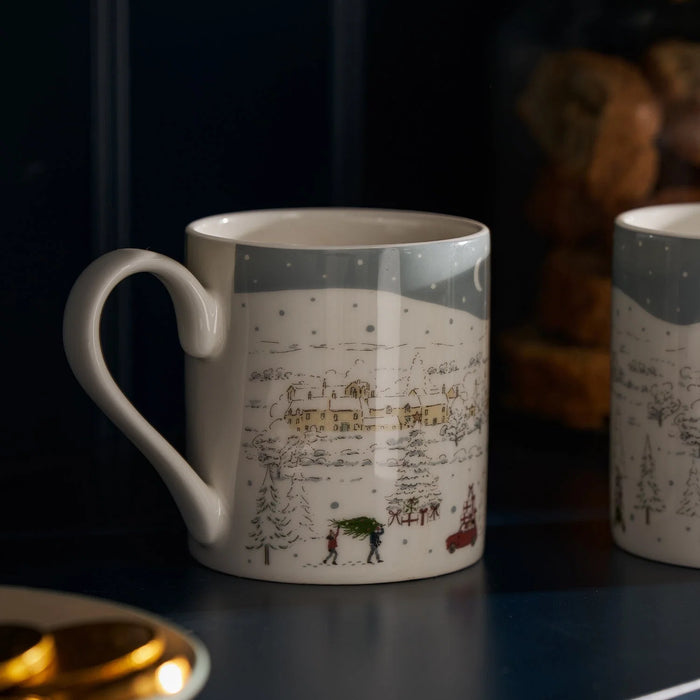 Sophie Allport Home for Christmas Scene Mug