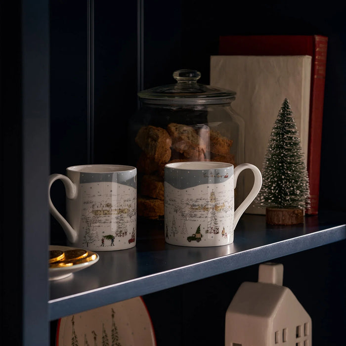 Sophie Allport Home for Christmas Scene Mug