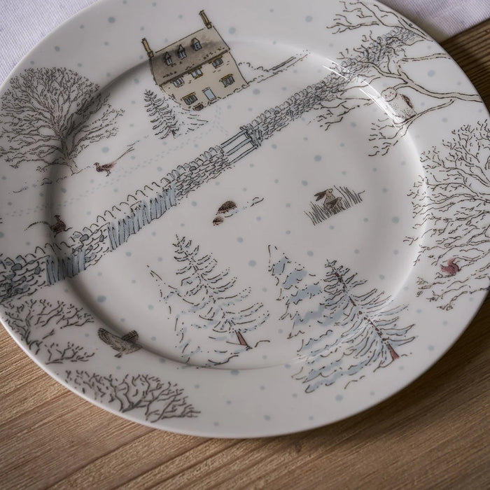 Sophie Allport Side Plate - Snowy Cottage