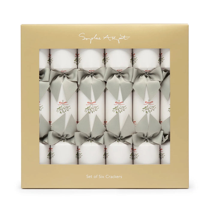Sophie Allport Mistletoe Christmas Crackers (Set of 6)