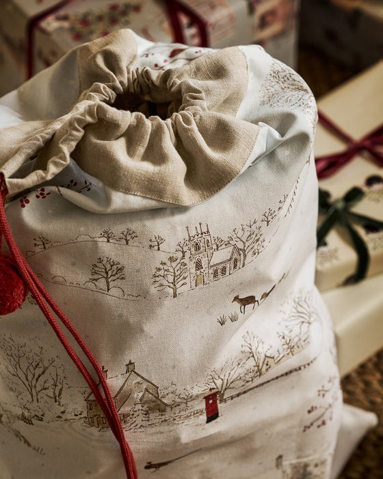 Sophie Allport Snowy Village Christmas Sack