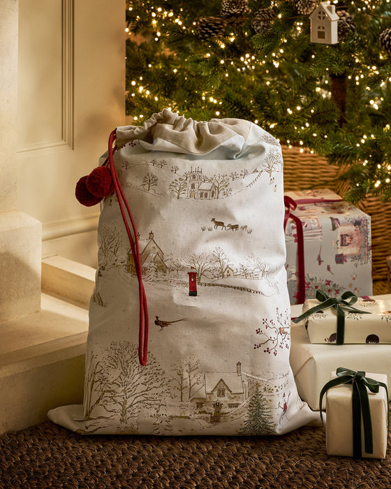 Sophie Allport Snowy Village Christmas Sack