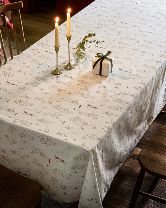 Sophie Allport Snowy Village Small Tablecloth
