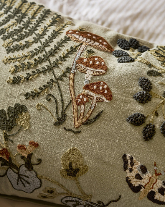 Sophie Allport Embroidered Autumn Forage Cushion