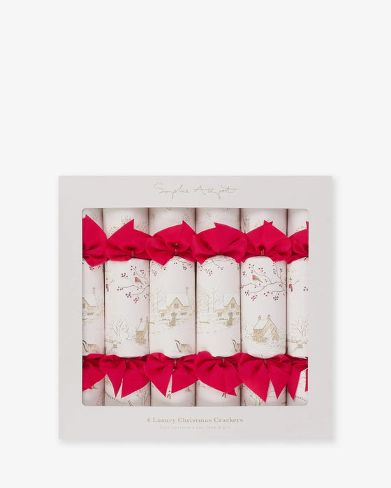 Sophie Allport Snowy Village Christmas Crackers (Set of 6)