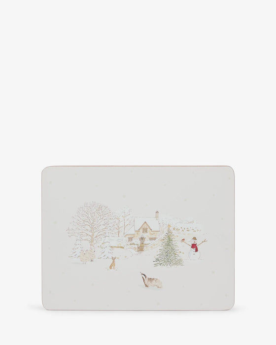 Sophie Allport Snowy Village Placemats (Set of 4)